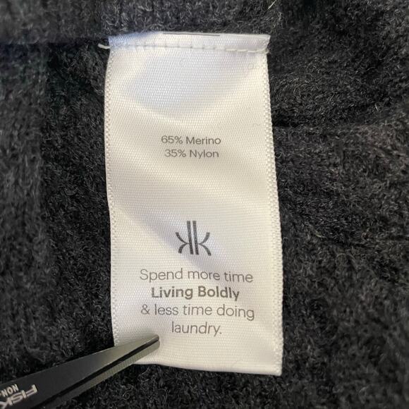 Krimson Klover Merino Wool Blend Sweater Dress Gray Medium - Picture 7 of 11